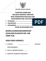 01 - Peringatan mAULID nABI Masjid Se Kota Bandar Lampung 1441 H