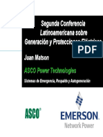 ASCO-Sistemas de Emergencia, Respaldo y Autogeneracion