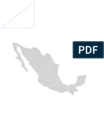 Mapa de Mexico Dividido Por Estados