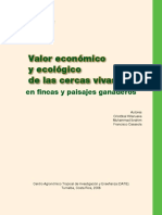 Valor Económico y Ecologico de Las Cercas Vivas