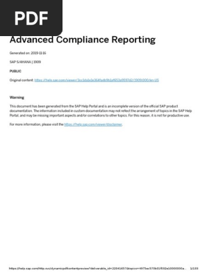 Advanced Compliance Reporting_HANA