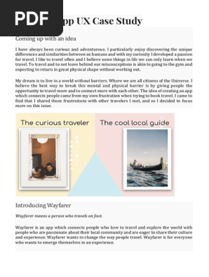 A Travel App UX Case Study