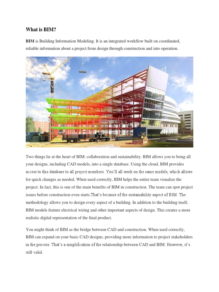 Bim PDF | PDF | Building Information Modeling | Areas Of Computer Science