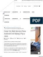 Crear Un Web Service para Android Con Mysql, PHP y Json