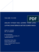 Analisis Fatigue Pada Slewing Tower Level Luffing Crane Berbasis Metode Elemen Hingga