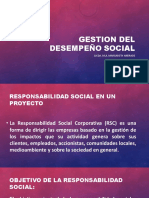 GESTION DEL DESEMPEÑO SOCIAL