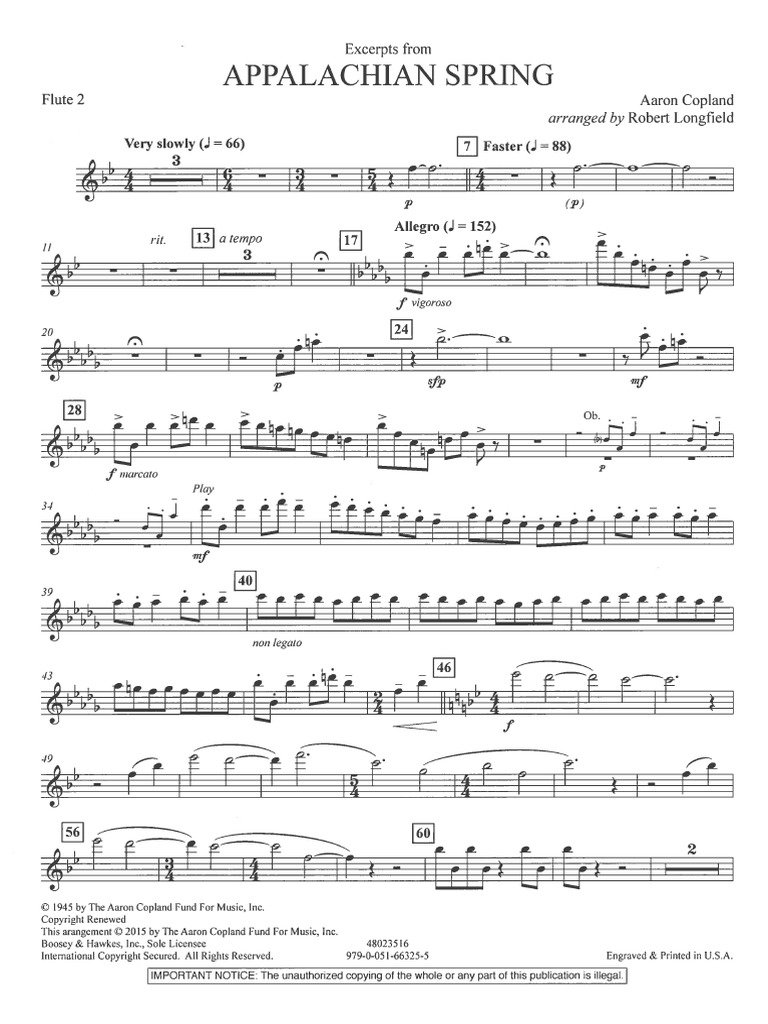 03 Flute 2 Appalachian Spring PDF
