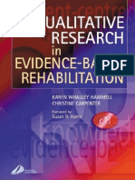 Pub - Qualitative Research in Evidence Based Rehabilitat PDF