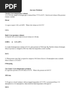 Boyles Laws Practice Worksheets | PDF