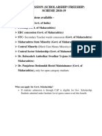 Scholarship Brouchure 2018-19 PDF