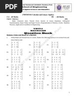 CLA Unit I Matrices QB Student