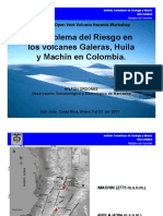 El Problema Del Riesgo Volcanico en Galeras, Cerro y Ruiz Diapositivas