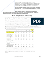 Agriculture Indian Economy Economics Study Material Notes PDF