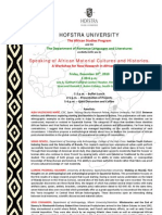 African Studies Workshop Program