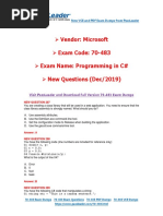 (Dec-2019) New PassLeader 70-483 Exam Dumps