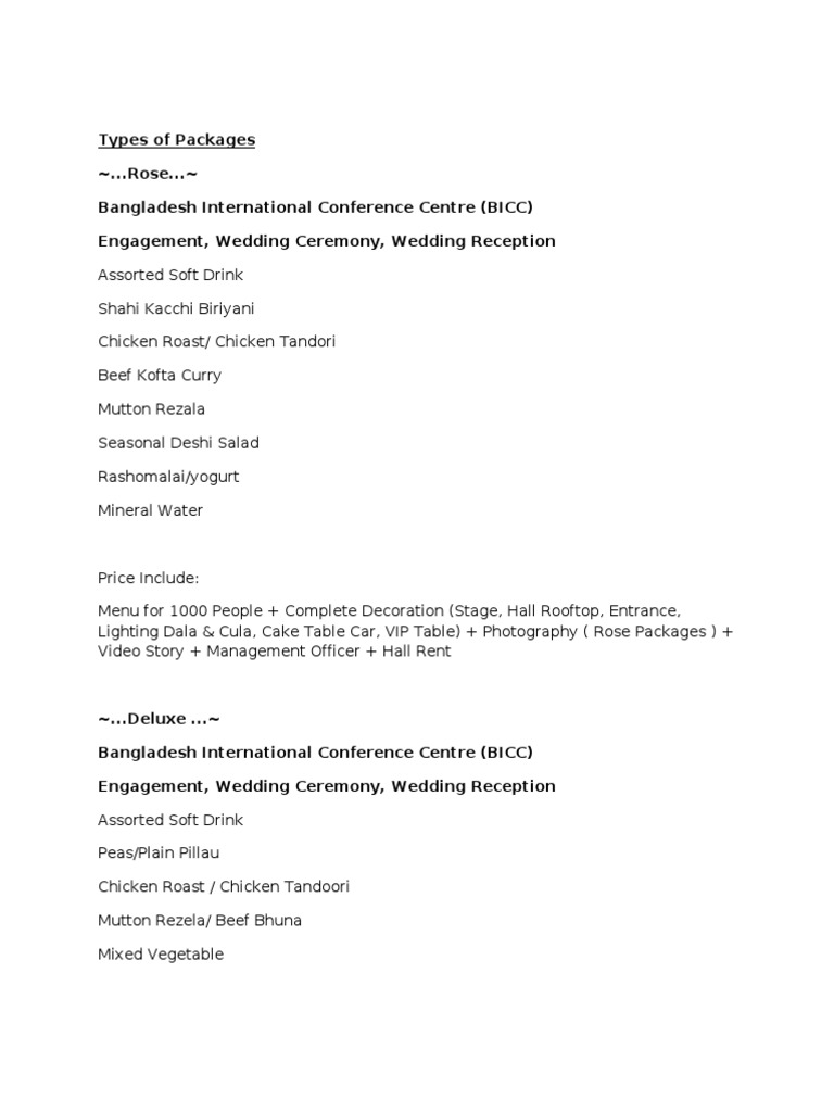 Types of Packages | PDF