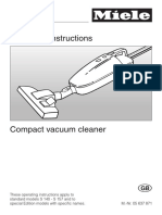 Miele S142 Operating Instructions