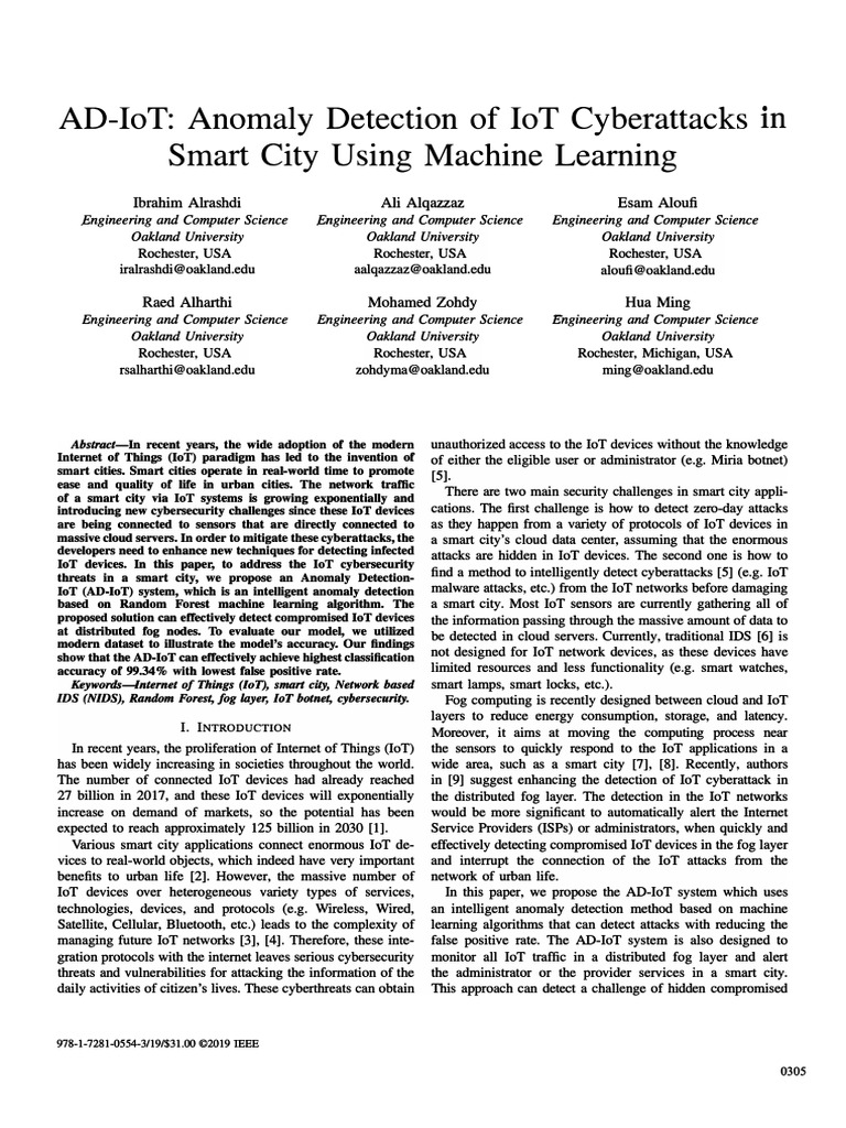 IOt PDF | PDF | Internet Of Things | Computer Security