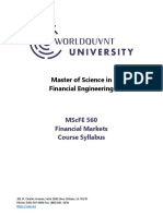 MScFE 560 Financial Markets Syllabus 1.2.19 PDF