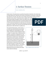 Lab Manual Surface Tension PDF