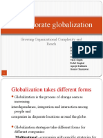 Growing Organizational Complexity with Globalization