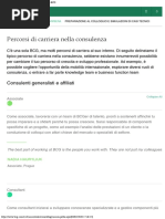 BCG - Percorsi di carriera nella consulenza Carriere in BCG