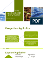 Ekonomi Agrikultur Indonesia