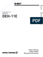 Pioneer DEH-11E Owners Manual