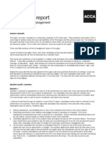 Examiners' Report: F5 Performance Management December 2008