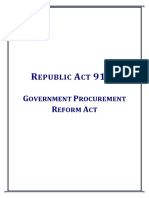 Government Procurement Reform Act Summary