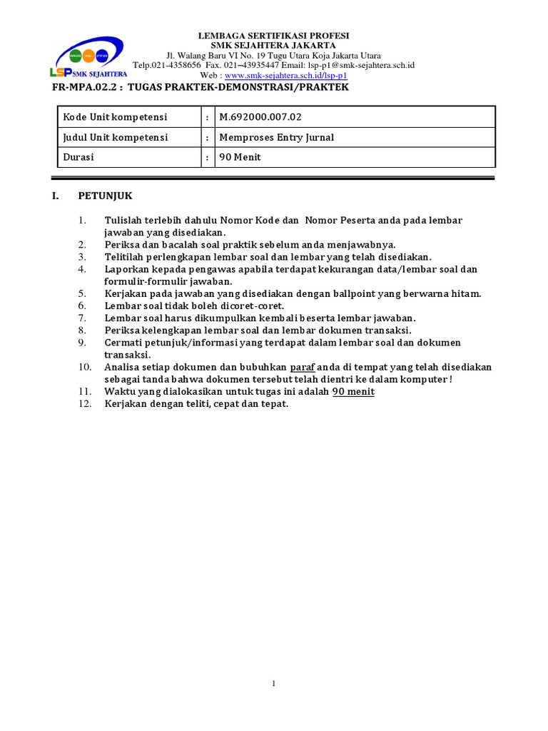 Soal Praktik Akuntansi Keuangan Lembaga Ud Buana Pdf