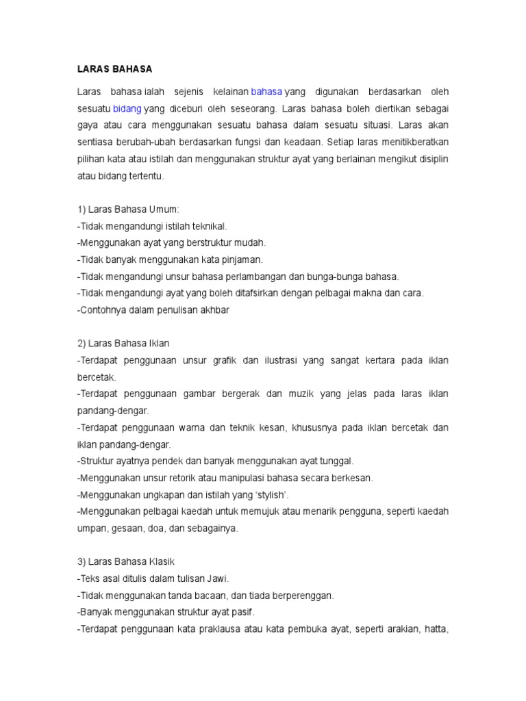 Laras Bahasa Pdf