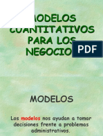 Modelos Cuantitativos para Los Negocios