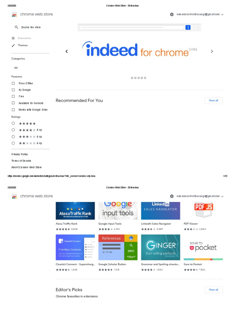 Chrome  Store Extensions PDF Multimedia