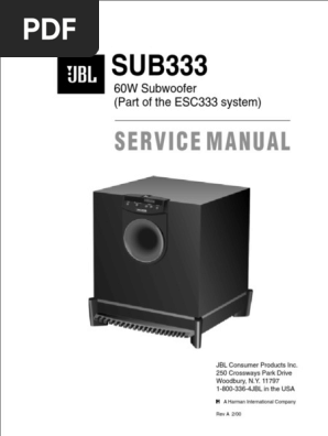 jbl sub500 subwoofer