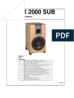 JBL LX 2000 Sub Service