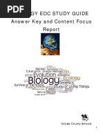 2016 BIOLOGY EOC Study Guide ANSWER KEY and Content Focus PDF