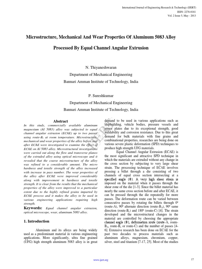 Severe Plastic Deformation | PDF | Ultimate Tensile Strength | Fracture