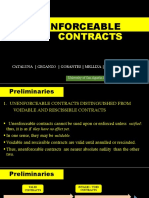 Unenforceable Contracts