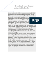 Normas de Auditoría Generalmente Aceptadas NAGAS en Perú