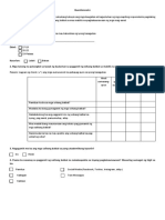 Sarbey Questionnaire