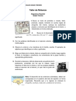 Reforzamiento tercer grado español y matemáticas