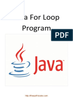 Java For Loop Program