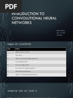 Introduction To Convolutional Neural Networks