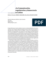 Derecho A La Comunicacion Procesos Regulatorios y