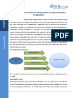 Changing consumer preference driving growth of ready-to-eat snack food products