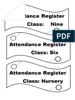 Attendance Register