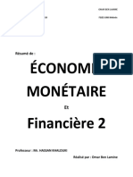 Economie Montaire Et Financiere