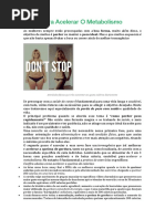 Dicas Para Acelerar O Metabolismo