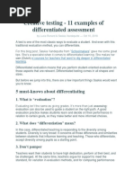 11 Differentiated Assessment Strategies